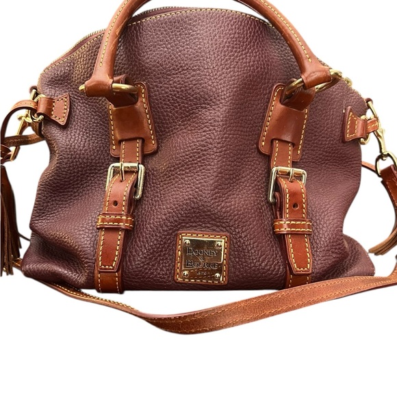 Dooney & Bourke Handbags - Dooney & Bourke Rich Brown Leather Satchel